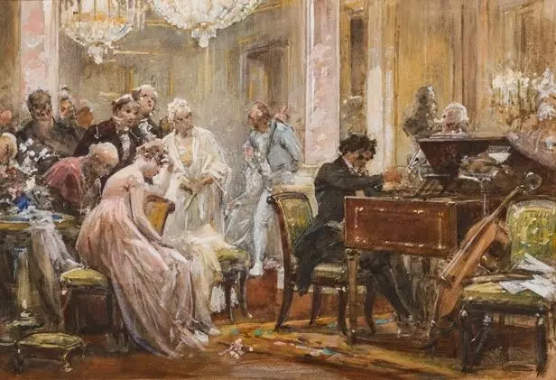 Beethoven au piano - Julius Schmidt