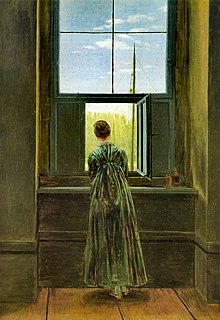 Caspar David Friedrich,  Femme à la fenêtre, 1822