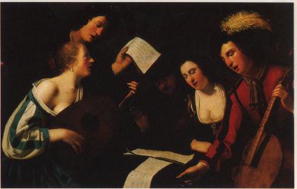 Un concert - Tableau anonyme du XVII sicle
Muse Tess, Le Mans