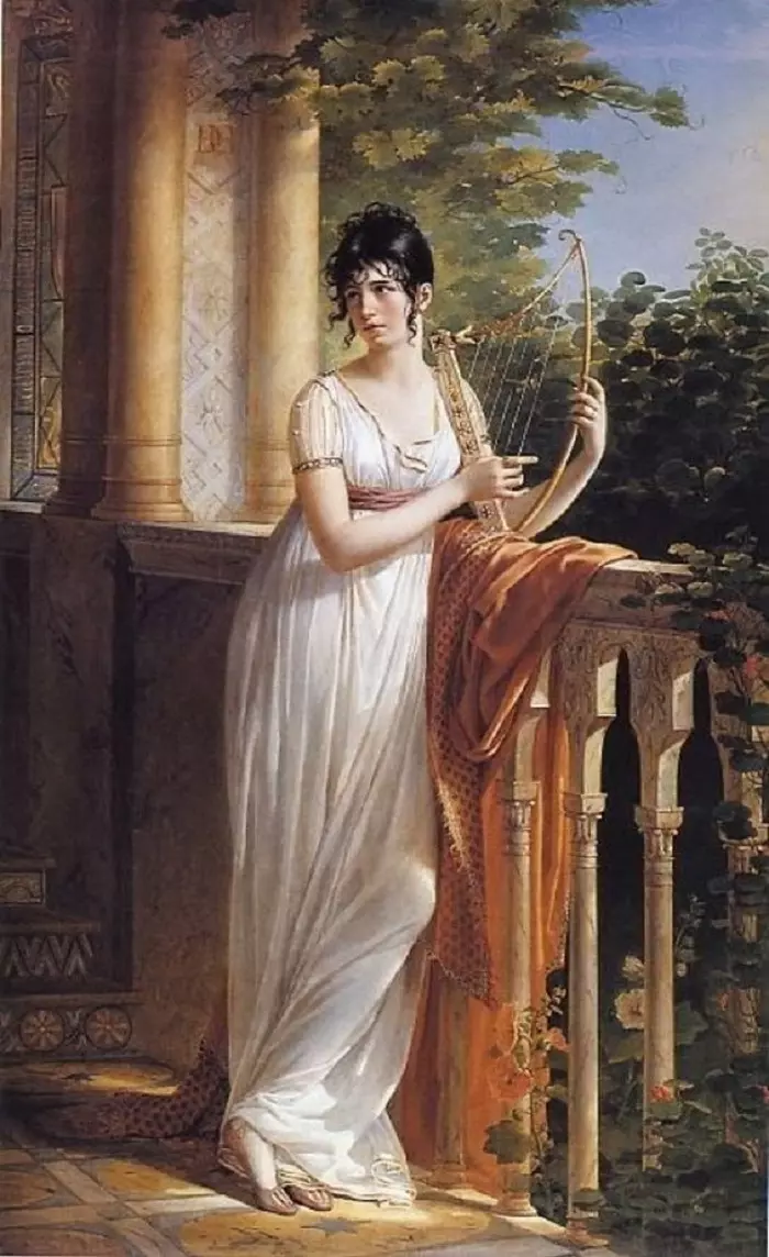 Portrait de Mme d'Arjuzon - Rene-Theodore Berthon (1776-1859)