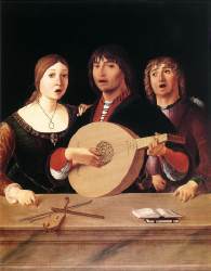 Lorenzo COSTA (1460-1535)
Concert
1485-95
National Gallery, London