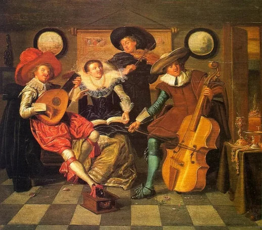 Dirck Hals (1591-1656) Les Musiciens (1623)Muse de l'Ermitage, St-Petersbourg